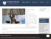 Tablet Screenshot of kancelariakomornika.pl